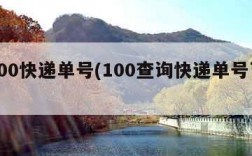 查100快递单号(100查询快递单号下载)